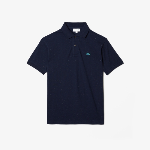 Men's Classic Fit Speckled Print Cotton Piqué Polo