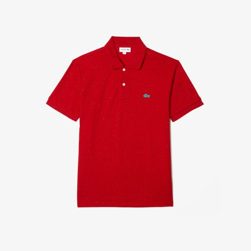 Men's Classic Fit Speckled Print Cotton Piqué Polo