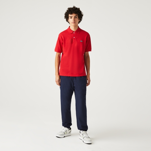 Men's Classic Fit Speckled Print Cotton Piqué Polo