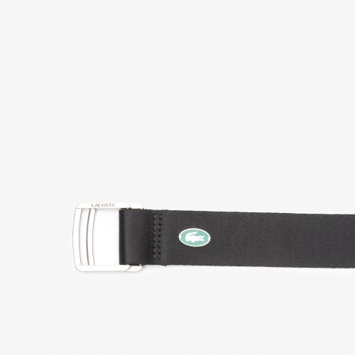 Men's Casual Contrast Croc Canvas Belt