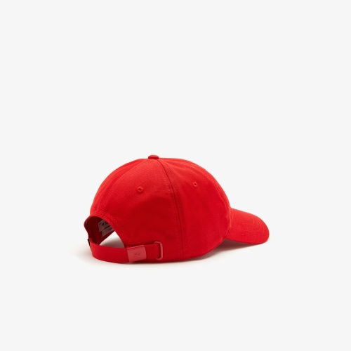 Unisex Lacoste Adjustable Organic Cotton Twill Cap
