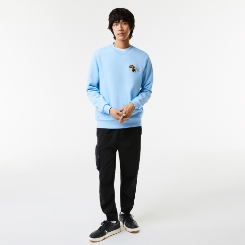 Men's Lacoste Holiday Badge Organic Cotton Sweatshirt