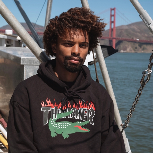Unisex Lacoste x Thrasher Oversized Fit Hoodie
