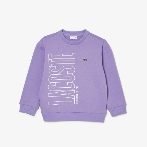Kids' Lacoste Branded Color-block Sweatshirt