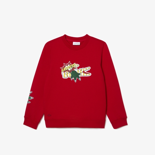 Kids' Holiday Comic Print Organic Cotton Sweatshirt