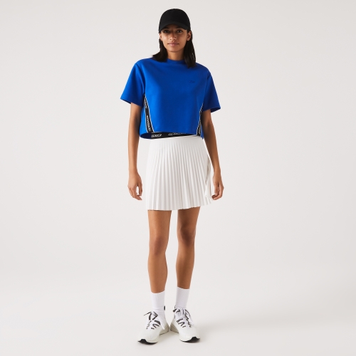 Women's Lacoste Loose Fit Printed Bands T-Shirt