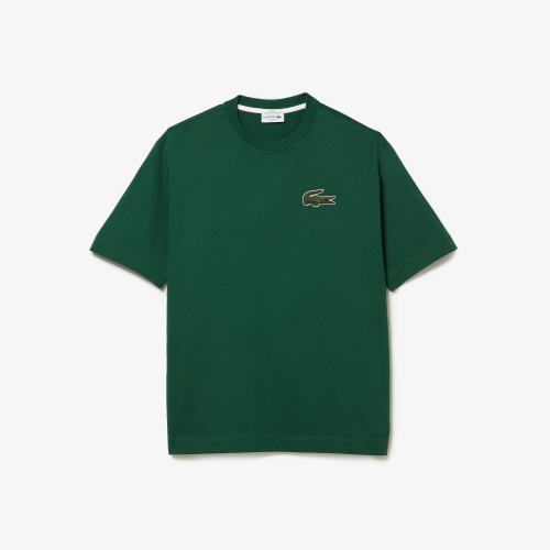 Unisex Loose Fit Large Crocodile Organic Cotton T-shirt
