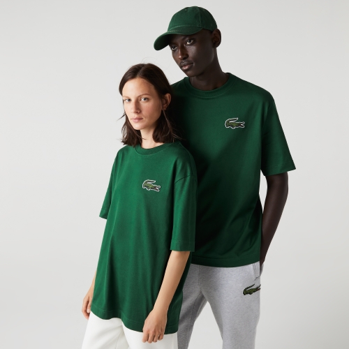 Unisex Loose Fit Large Crocodile Organic Cotton T-shirt