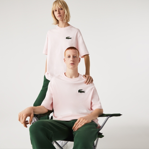 Unisex Loose Fit Large Crocodile Organic Cotton T-shirt