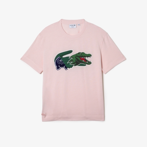 Men's Holiday Relaxed Fit Oversized Crocodile T-Shirt