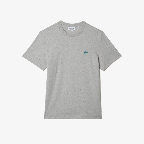 Men's Regular Fit Speckled Print Cotton Jersey T-Shirt
