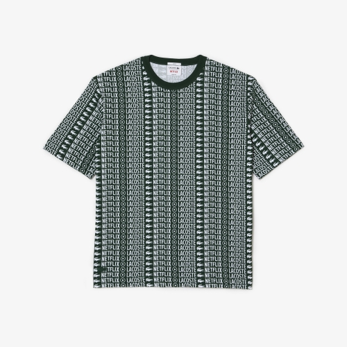 Unisex Lacoste x Netflix Loose Fit Printed T-shirt