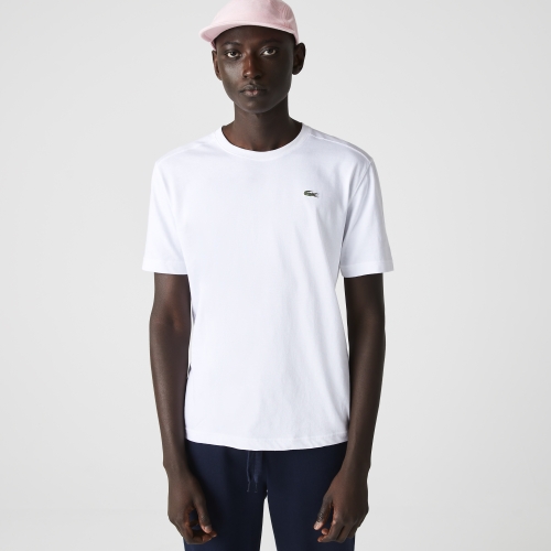 Men's Lacoste SPORT Crew Neck Breathable Cotton Blend T-shirt