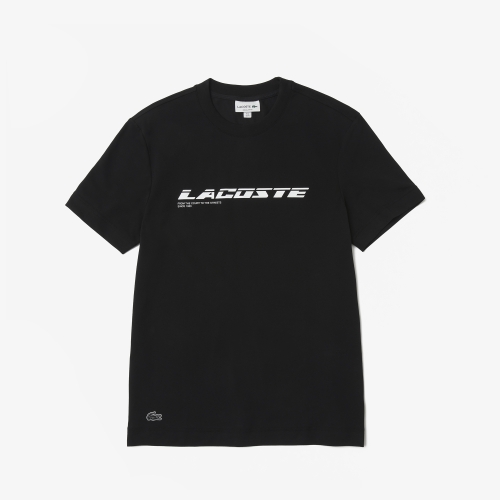 Men's Regular Fit Branded Piqué T-shirt