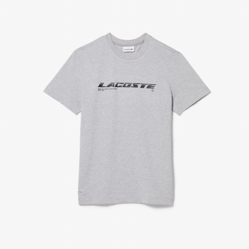 Men's Regular Fit Branded Piqué T-shirt
