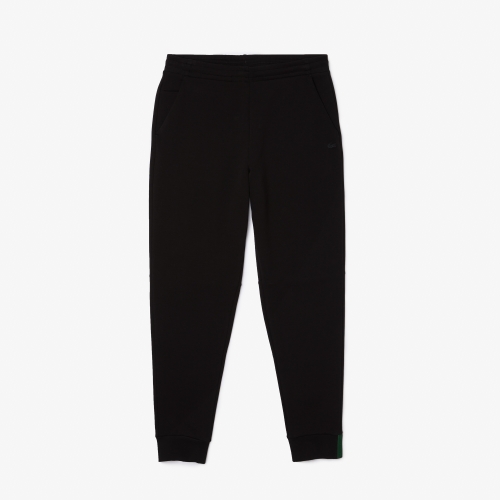 Men's Slim Fit Heathered Cotton Blend Tracksuit Pants